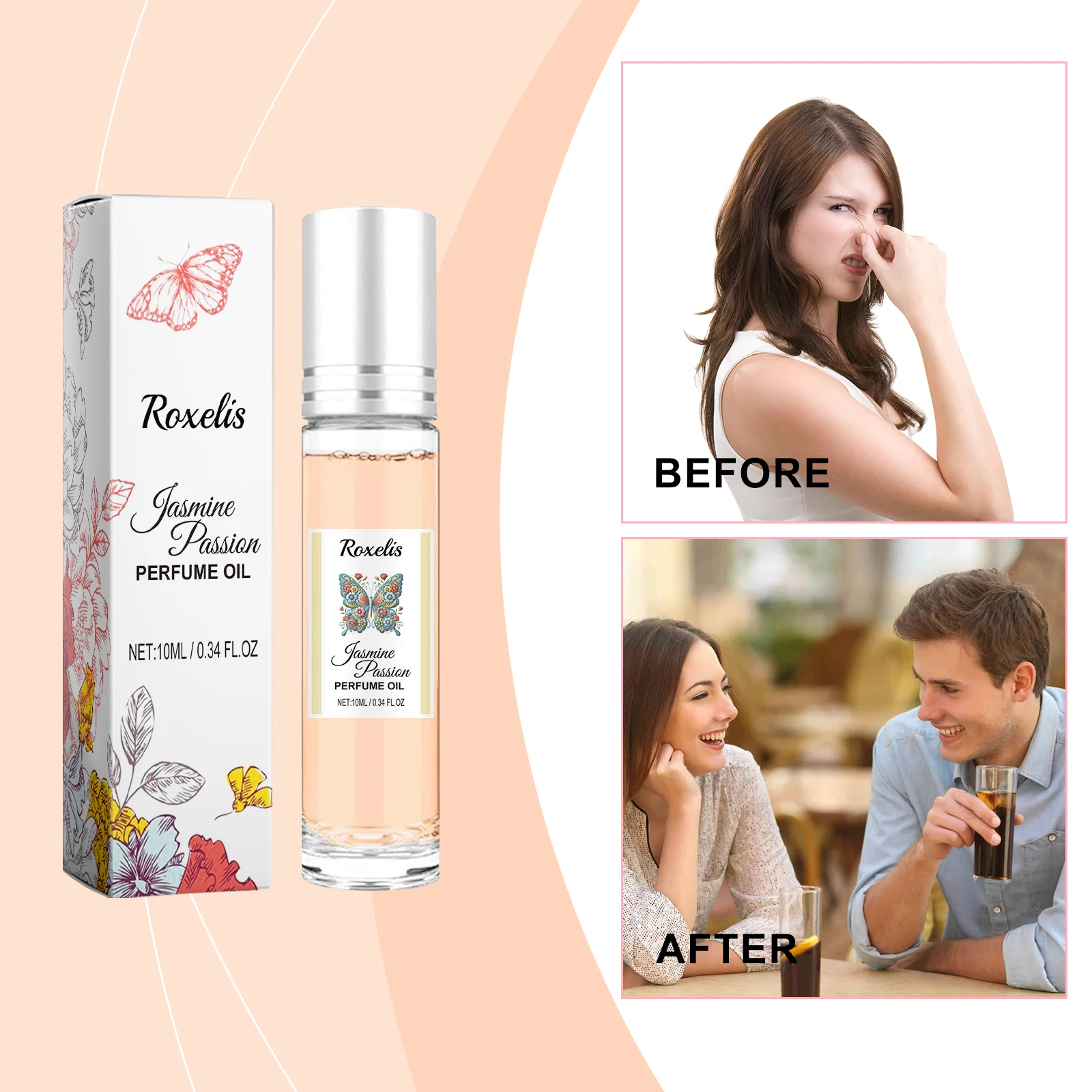 Roxelis Jasmine Eau De Cologne Long Lasting Charming Fragrance_voghion.com