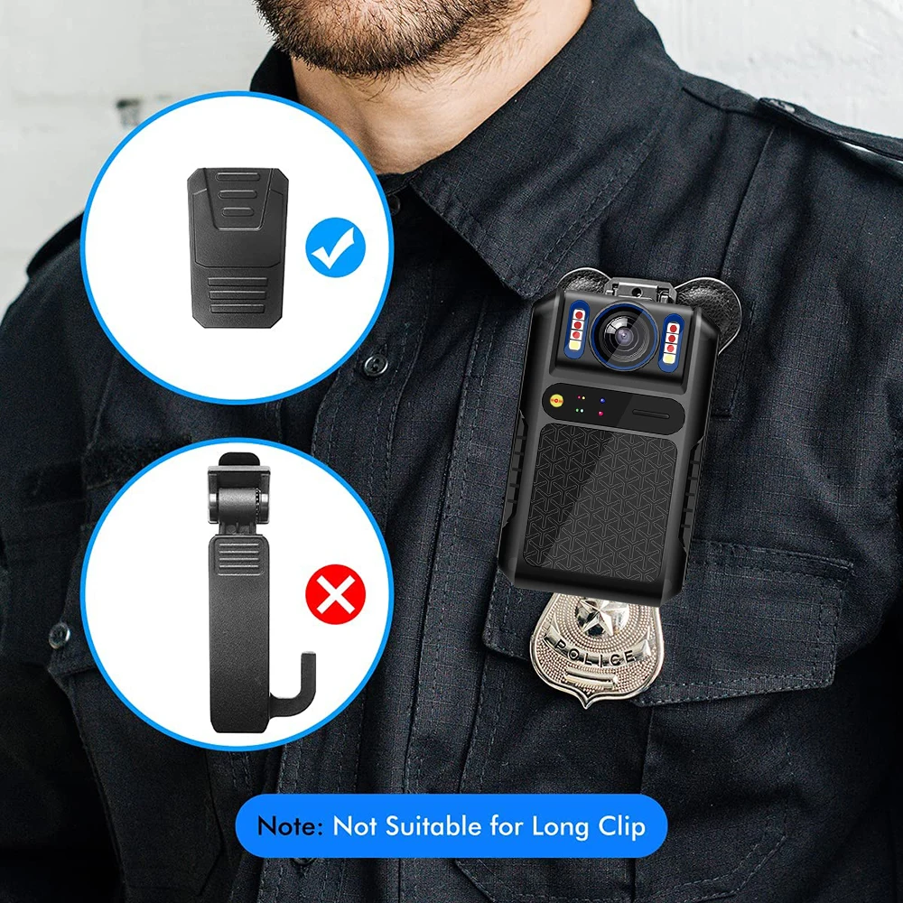 Yingshiwei SC-2 Dustproof Leather Bodycam Police Magnetic Snap Back Clip Law Enforcement Device Wearable Mini Magnetic Back Clip