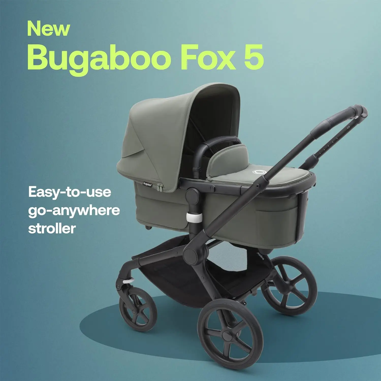 BEST DEAL Fox 5 Strolle All-rrain 2-in-1 bayi + suspensi penuh mudah dilipat tempat duduk balita yang dapat diperpanjang satu tangan