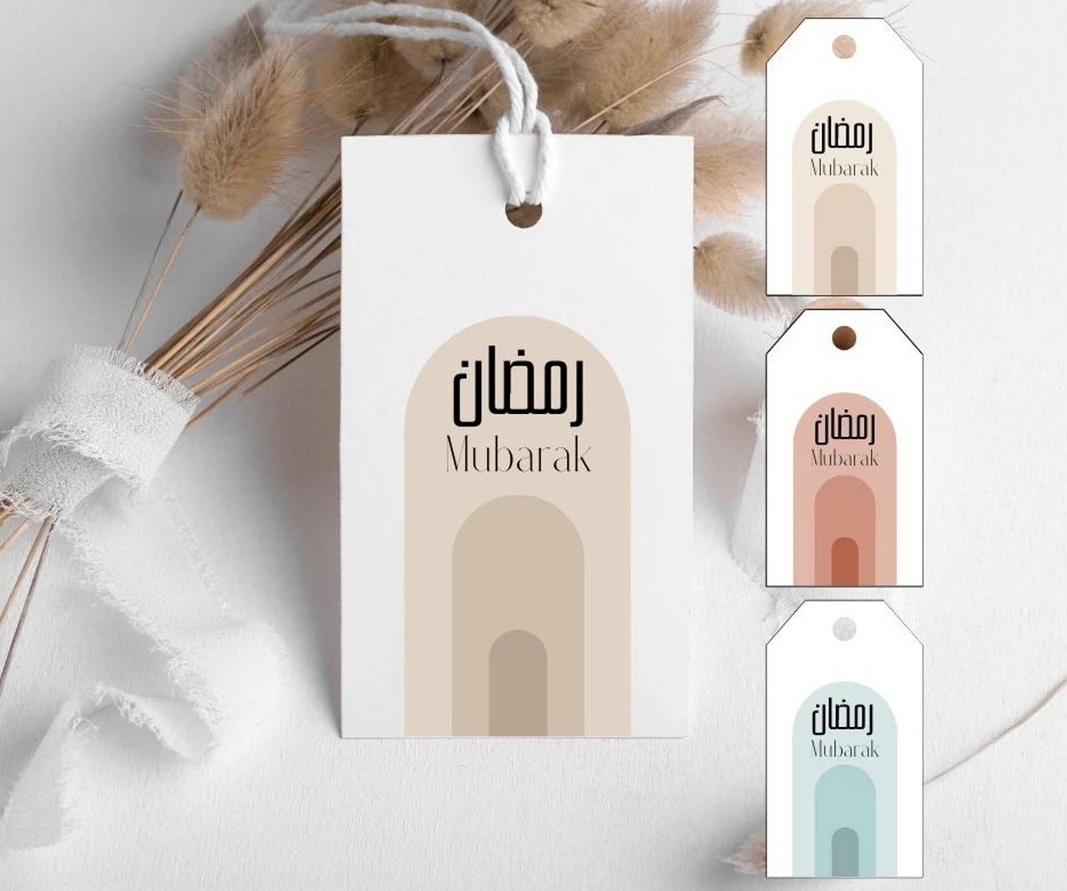

50pcs Gift Tags Ramadan Mubarak | Geschenkanhänger Ramadan