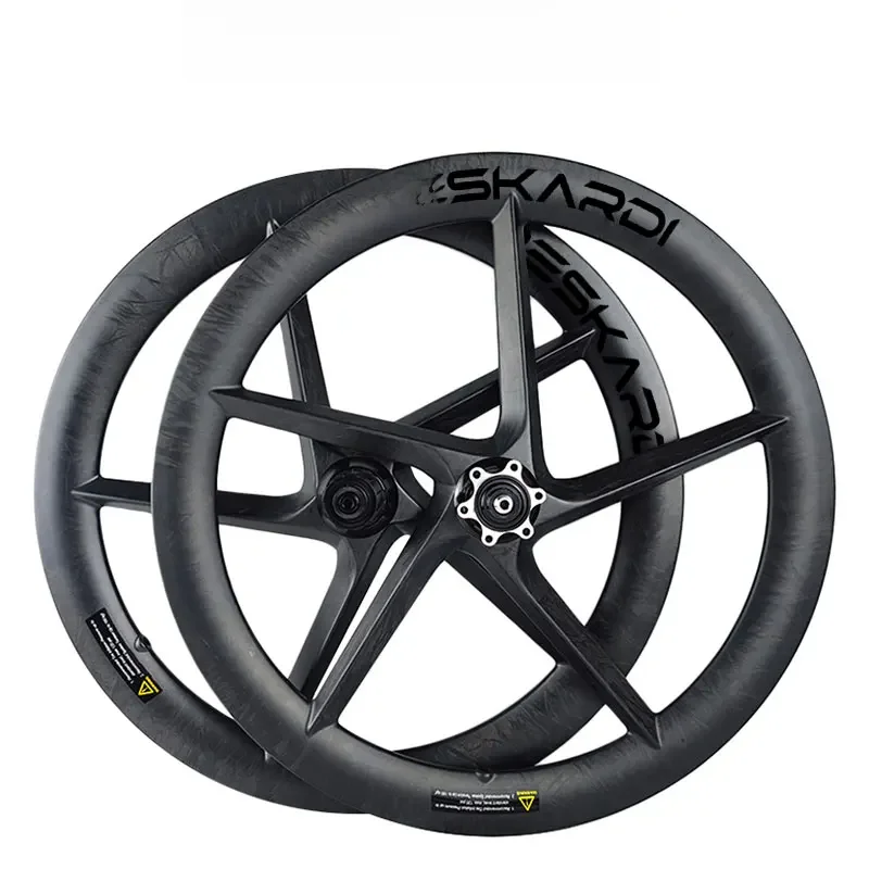 20-calowe 406 Carbon Wheel Składany rower 5 szprych 11 prędkości Hamulec tarczowy Beskardi dla Birdy Bike Friday Birdy Java Sava Dnhon — zdjęcie 2