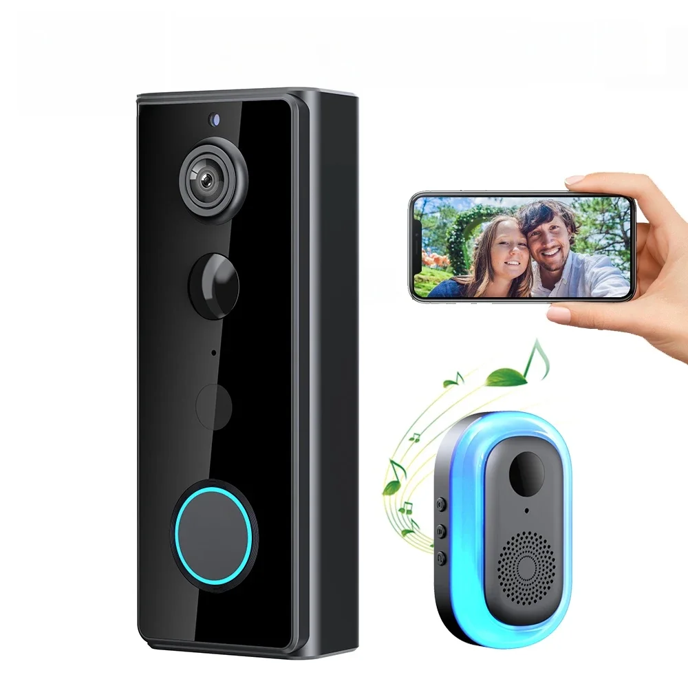 IP65 Draadloze WIFI Slimme Deurbel Video-intercom met Camera voor Home Security PIR Bewegingsdetectie Nachtzicht Tuya Deurbel - afbeelding 2