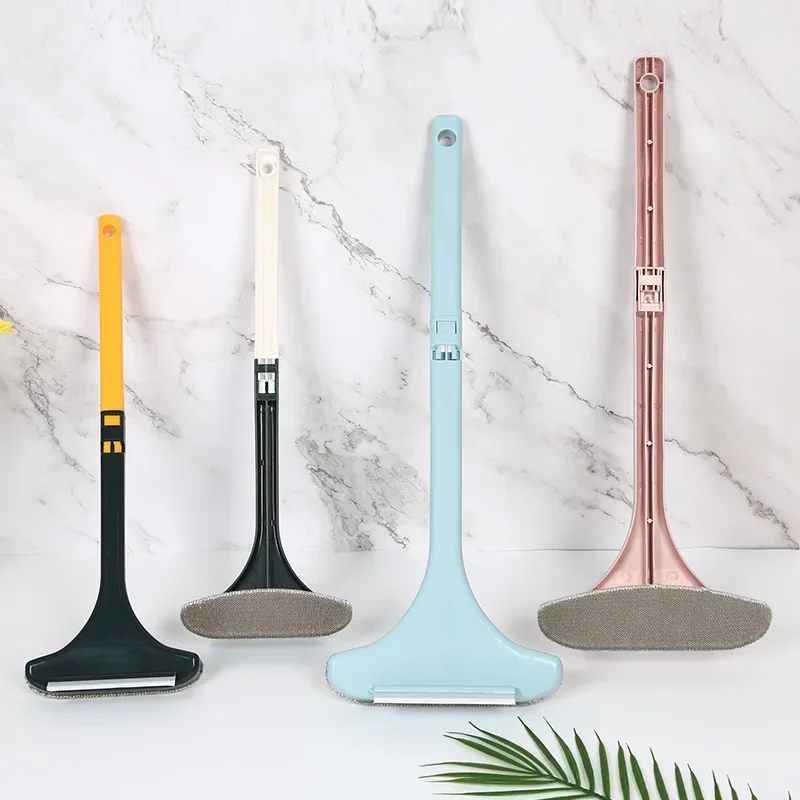 Brosse pour écran en maille de fenêtre, filet pour rideau, lingette nettoyante pour tapis, brosse de dépoussiérage, outils de nettoyage rétractables à Long manche pour la maison