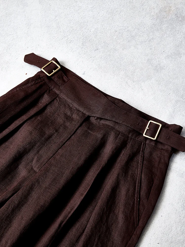 Damen 2025, Frühling und Sommer, lockere Cargohose, Perlenkette, Schnürung, lässige lange Hose