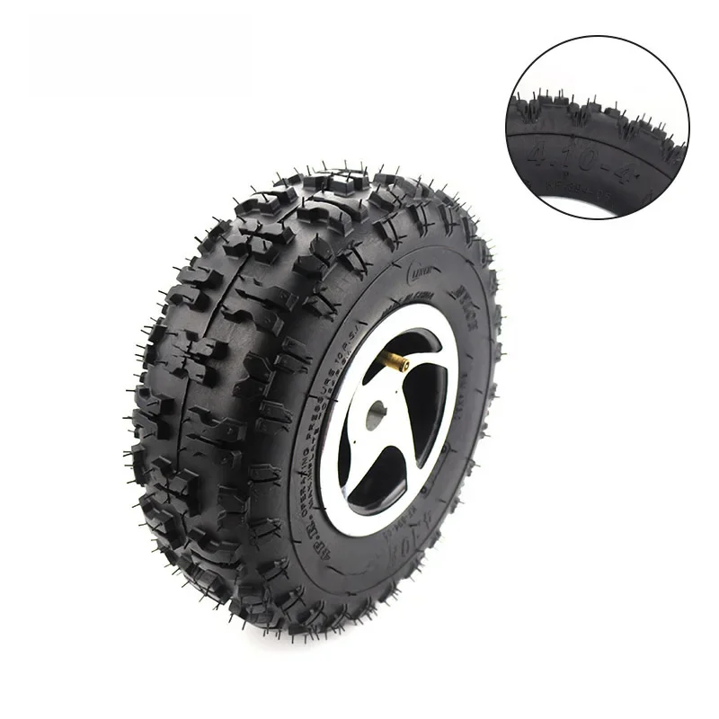 AliExpress scxjwt 4.10-4 tyre tire and inner tube use 4 inch alloy wheel rim Keyway hub for Gas scooter bike motorcycle Off Road Go Kart