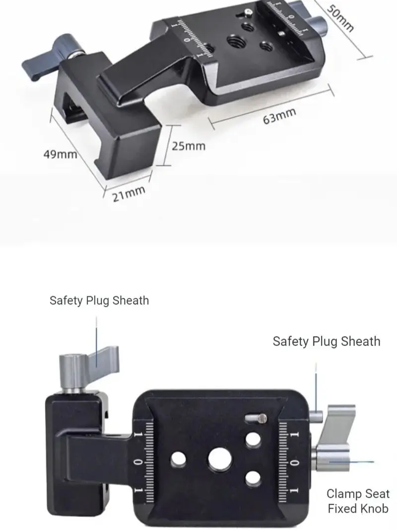 Dji-スタビライザー垂直撮影アクセサリー、カメラクランプ、カメラ固定アセンブリ、vlog、rs2、rs3、rs3pro