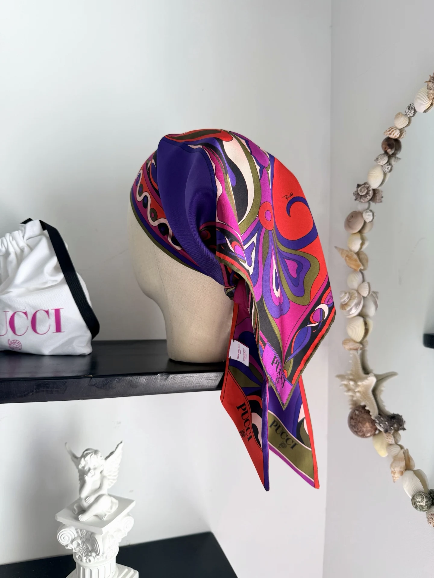 

Puc 100% Real Silk Women's Purple Pink Abstract Print Strapless Bandeau Top Satin Scarf Style Summer Party Top Sexy Lace-up New