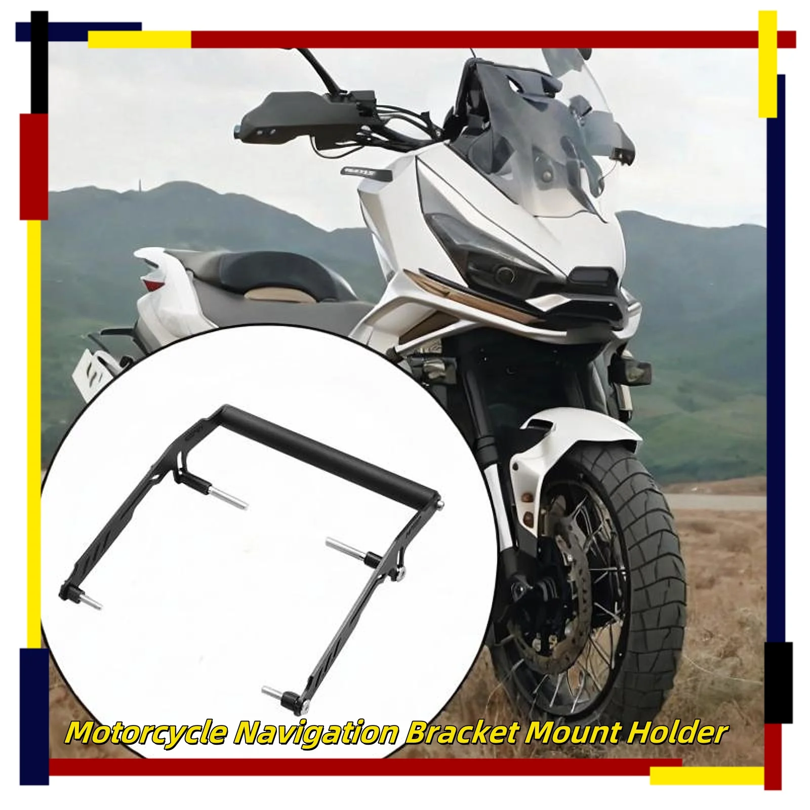 

Кронштейн для крепления телефона на мотоцикле, стабильный навигационный держатель для велосипеда, скутера, руля, GPS-подставка, универсальная