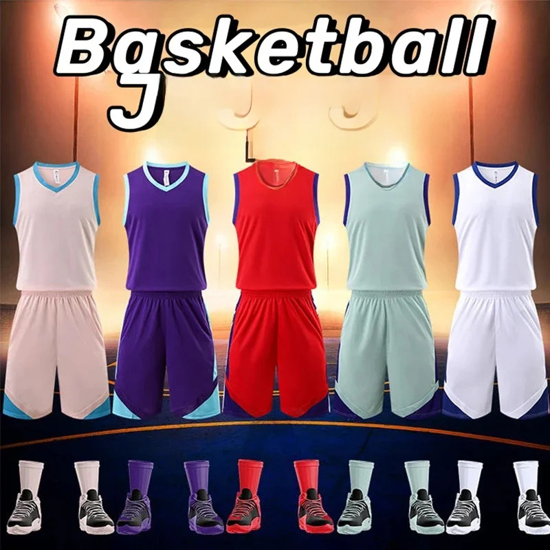 Maillot de basket-ball personnalisé pour adultes et enfants, uniforme d'entraînement à séchage rapide, chemises sans manches, vêtements de Sport, survêtement, costume de Sport