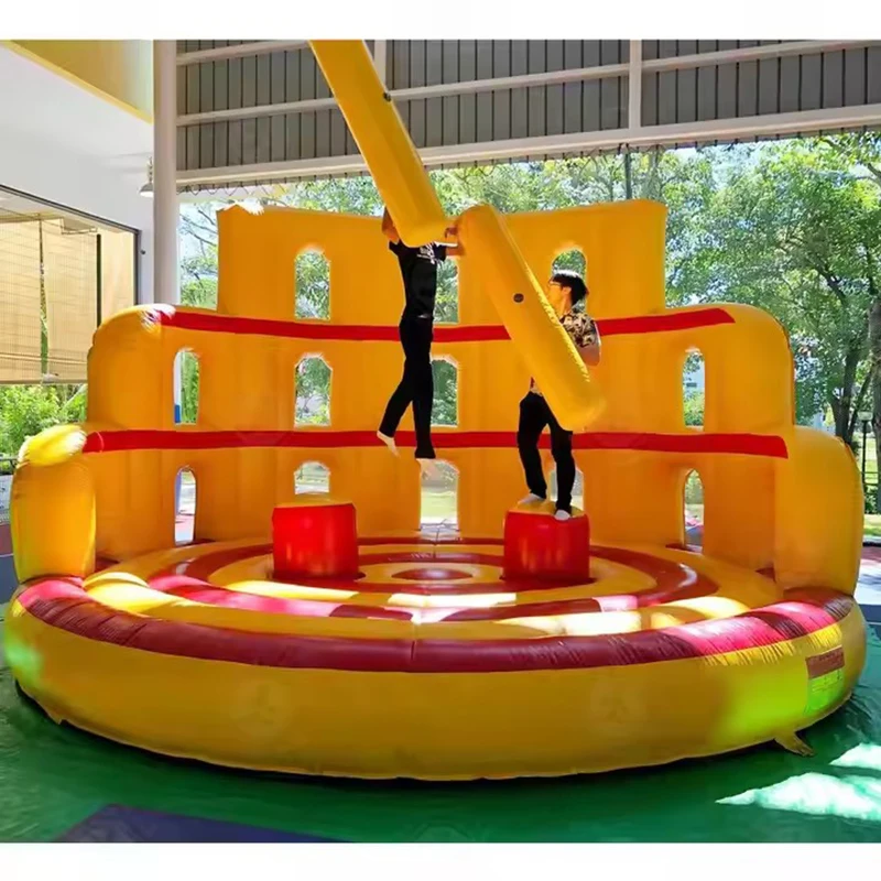 Interactive Inflatable  Balancing Games Colosseum Warrior Carnival Gladiator Game Inflatable Jousting Arena  Activity Event Rent