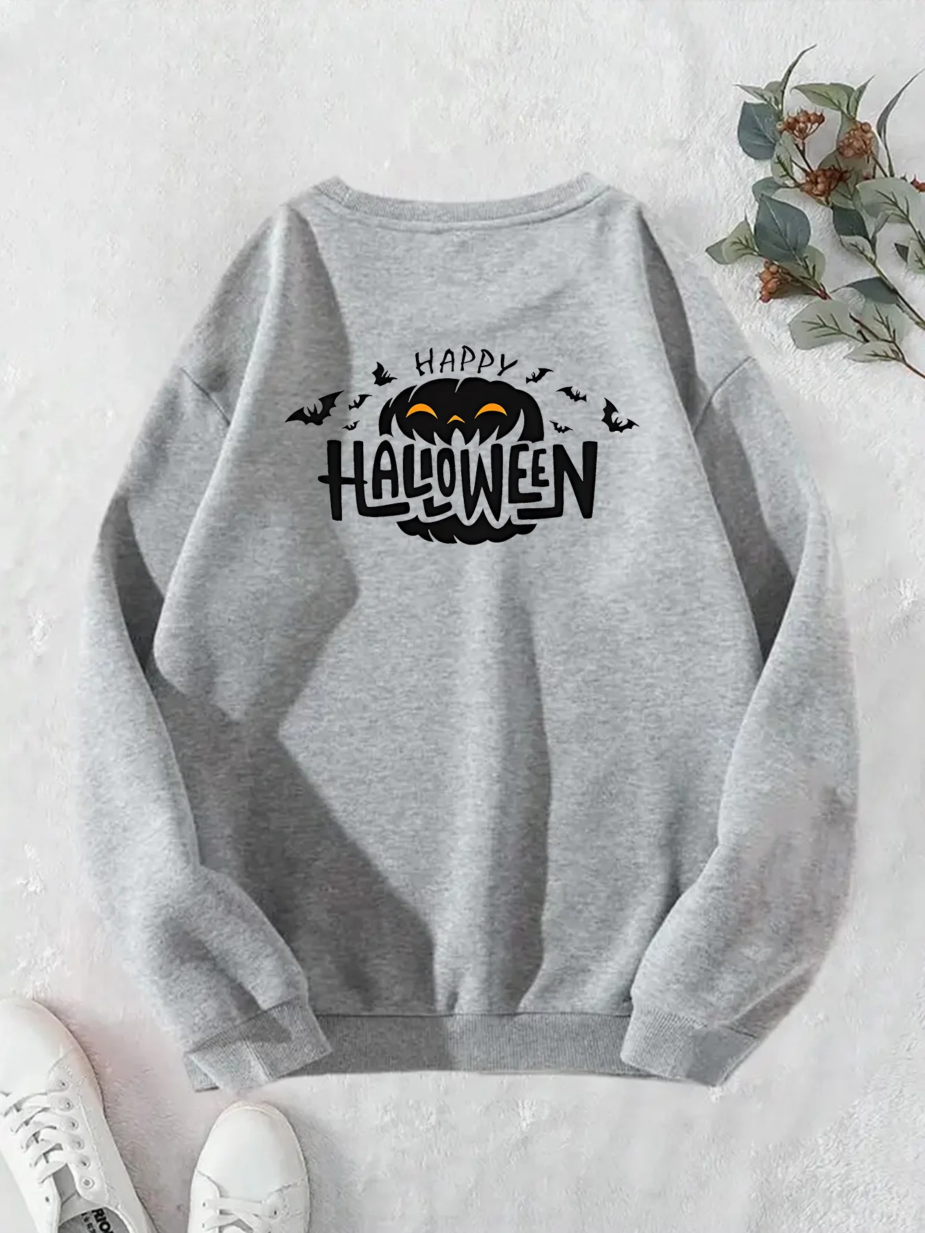 

2024 Autumn Winter Scary Happy Halloween Pumpkin Letter Print Casual Sweatshirts Streetwear Hiphop Fashion Funny Sports Hoodies