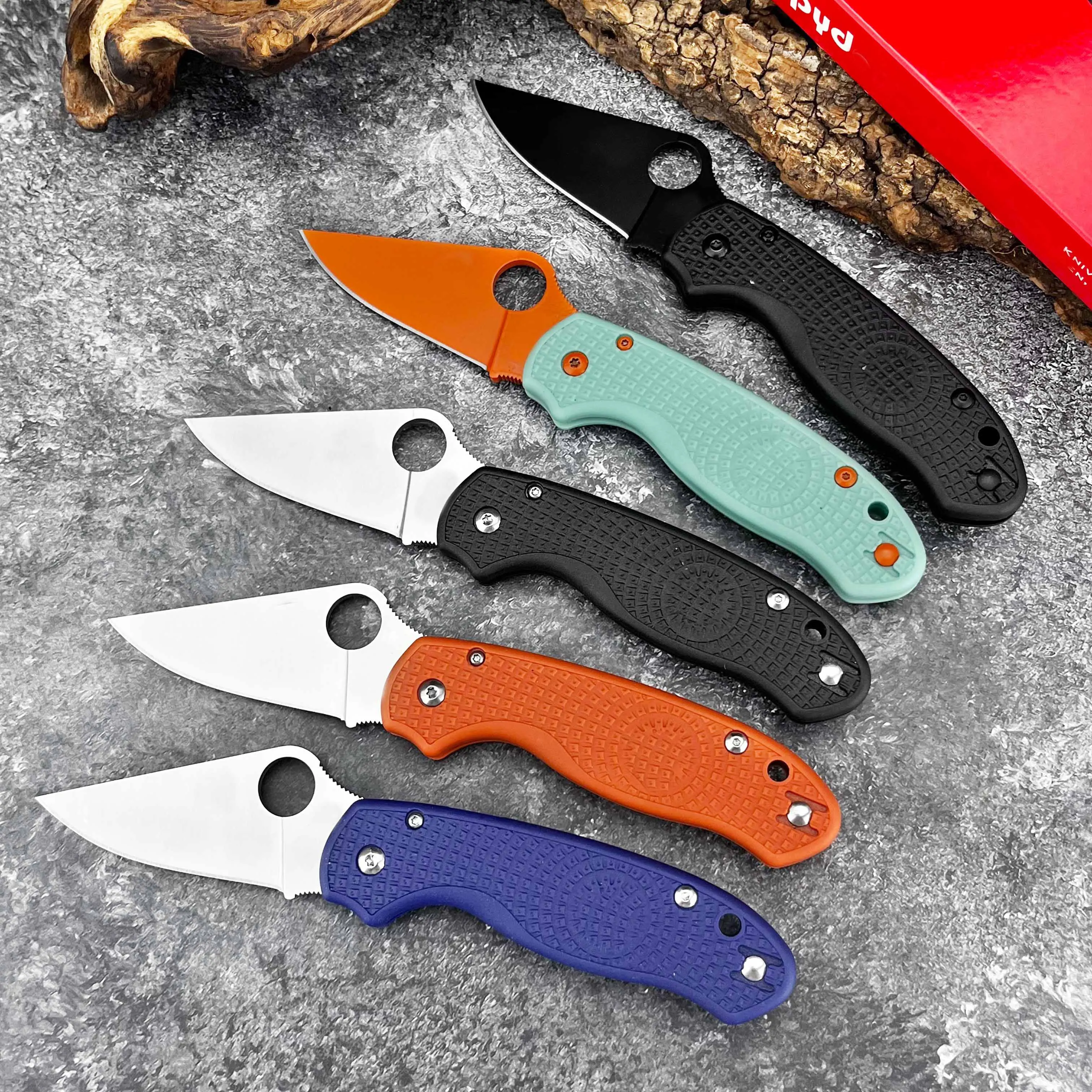 Outdoor folding knife, small straight knife for outdoor camping, with multiple color options, pocket knife, high-quality