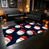 Cute Velvet Santa Claus 2D Rug, Perfect for Living Room and Bedroom, Adding a Festive Touch to Your Autumn and Winter Spaces. 5