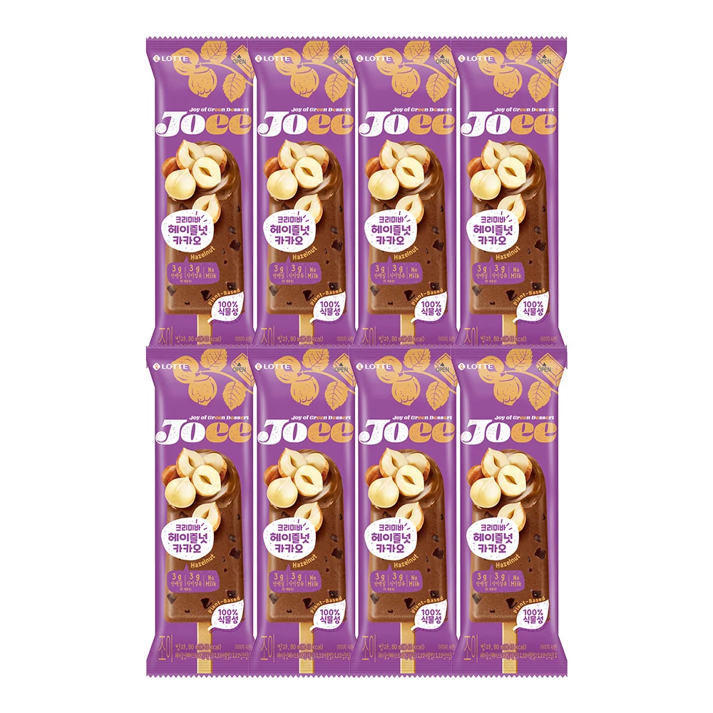 Lotte Well Joycreamiba Hazelnut Cacao 80x8 Food