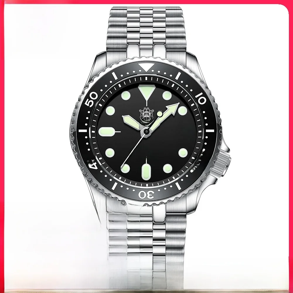 Steeldive SD1973 Herrenuhr, Taucheruhr, automatische mechanische Herrenuhr, NH35, superleuchtende Taucheruhr, Herrenuhren, Saphir