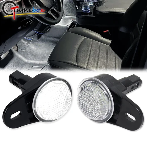 Luces LED para reposapiés de cortesía Interior para Dodge Ram 1500 2500 3500 Durango, para Jeep Grand Cherokee Wrangler Commander Liberty