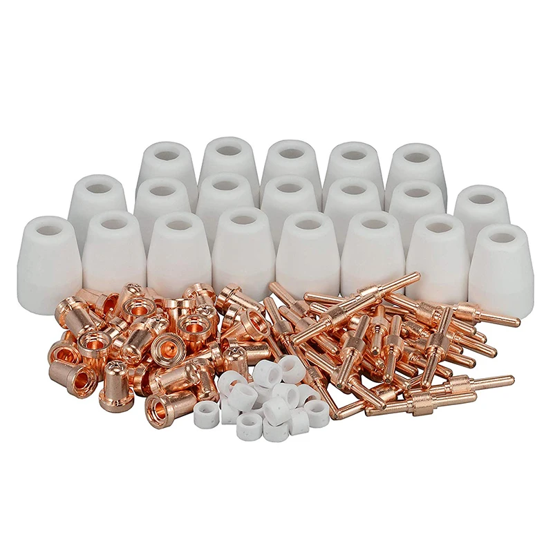 

Plasma Cutter PT31 LG40 Consumables Extended TIP Nozzles Electrode Fit Cut40 Cut50 For PT31 Multiple Combination Specifications