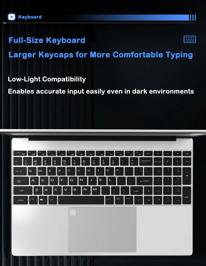 New Ultra Slim Laptop Intel Core I7 8650U 15.6' 32GB RAM 2TB SSD Gaming PC Office Study Computer PC Windows 11 Pro