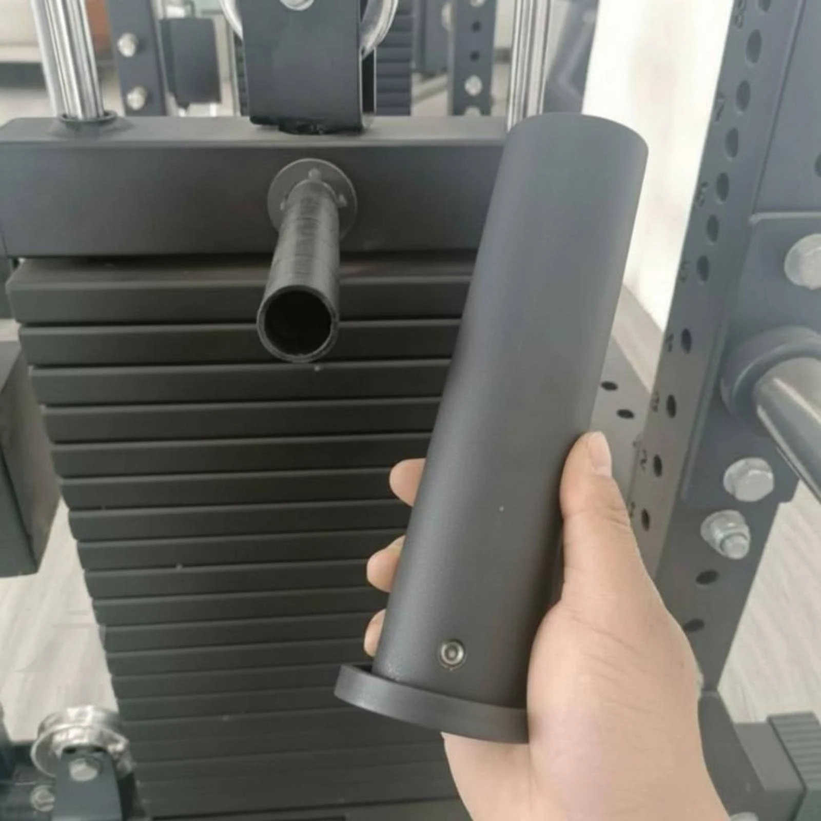 Barbell Adapter Sleeve Flat Top Barbell Sleeve Converter Wide Base Flange Cylindrical Adapter Tube