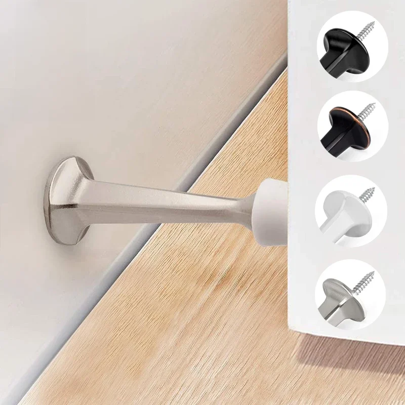 KAK rubberen deurstopper muurbeschermer zware deurstop zinklegering wandgemonteerde deurhouder deurbeslag woningverbetering - afbeelding 2