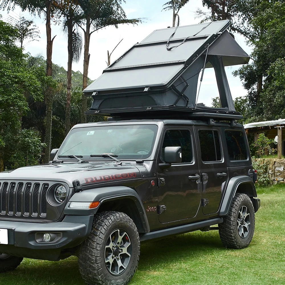 KAILOP 2-person aluminum high hard shell roof tent Car roof tent suitable for 4x4 off-road camping vehicle camping