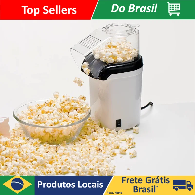 الهواء الساخن صانع الفشار الكهربائية آلة جعل Popcorn-110V خالية من الزيت