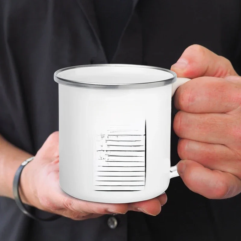 Tasse à café en émail pour papa, faits nutritionnels, cadeau de fête des pères, meilleur papa de tous les temps, cadeaux pour papa des enfants