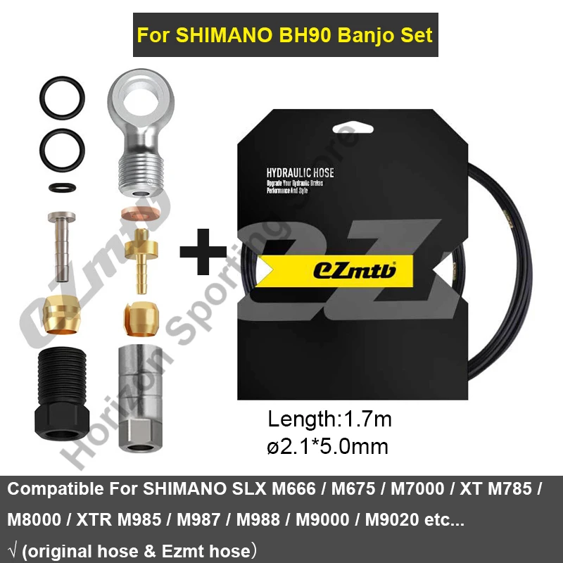 EZMTB Hydraulic Disc Brake Hose for Shimano Magura Sram Avid MTB Road Bike 4 Layers Oil Tube Pipe Brake Olive Connect Insert Kit