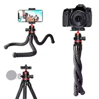 BSLIUFANG 2026 Nuevo Trípode Flexible Tipo Pulpo 2 en 1 con Soporte para Teléfono, Zapata Lateral y Tornillo de 1/4'' para Teléfono, Cámara y DSLR