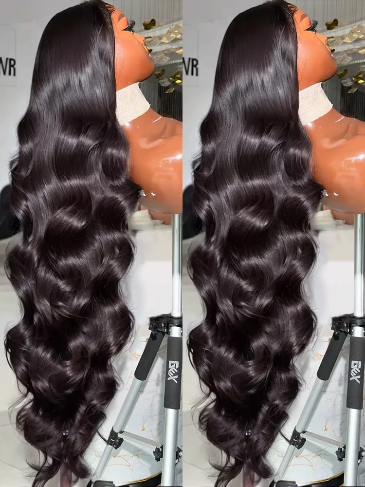 

250% Плотность 42 дюйма 13x4 Объемная волна Парики фронта шнурка Человеческие волосы Предварительно выщипанные 13x4 Фронтальные парики Человеческие волосы HD Парик фронтальной волны