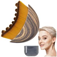 Lymphatic Contour Face Brush Dry Brushing Face Brush Lymphatic Drainage Massager for Face Chin Jawline Sculpting Beauty Tool