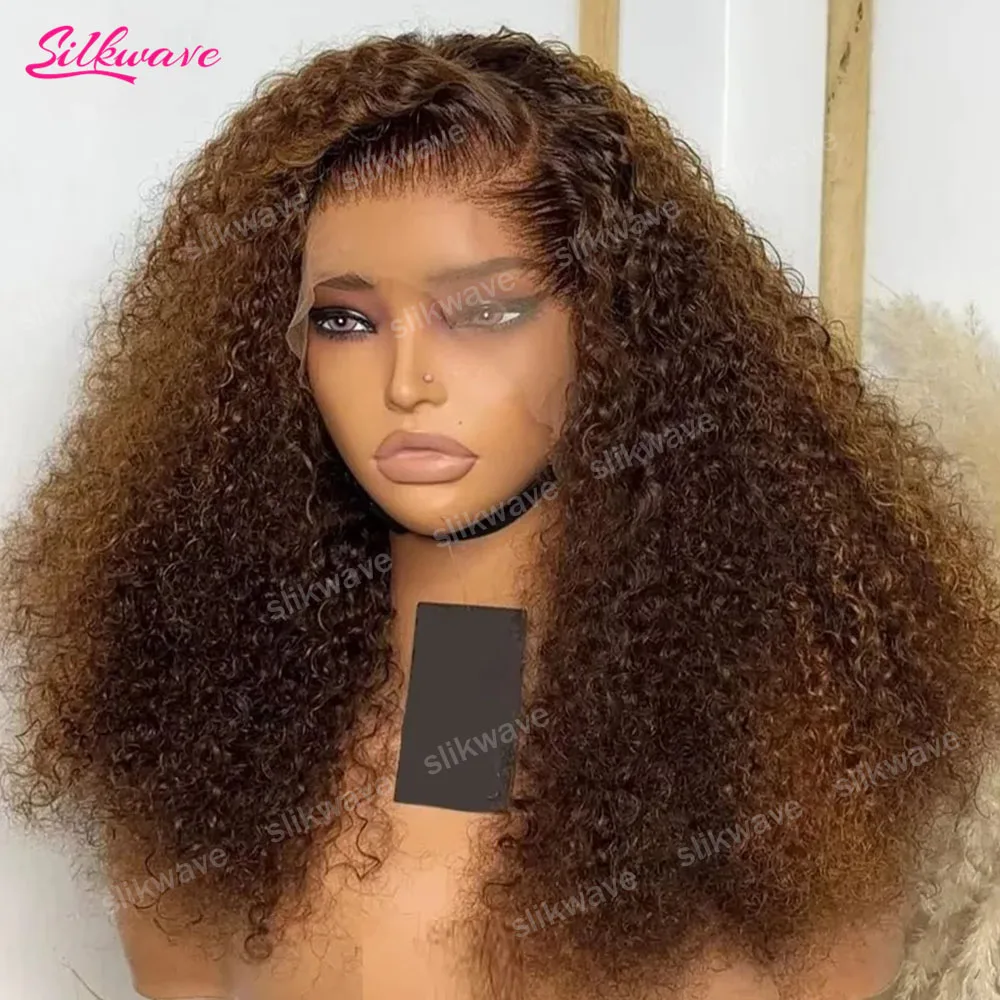 

200% Density Chocolate Brown Deep Wave Wigs Human Hair 13x6 Hd Lace Front Human Hair Wig 30 Inch Colored Lace Frontal Curly Wigs