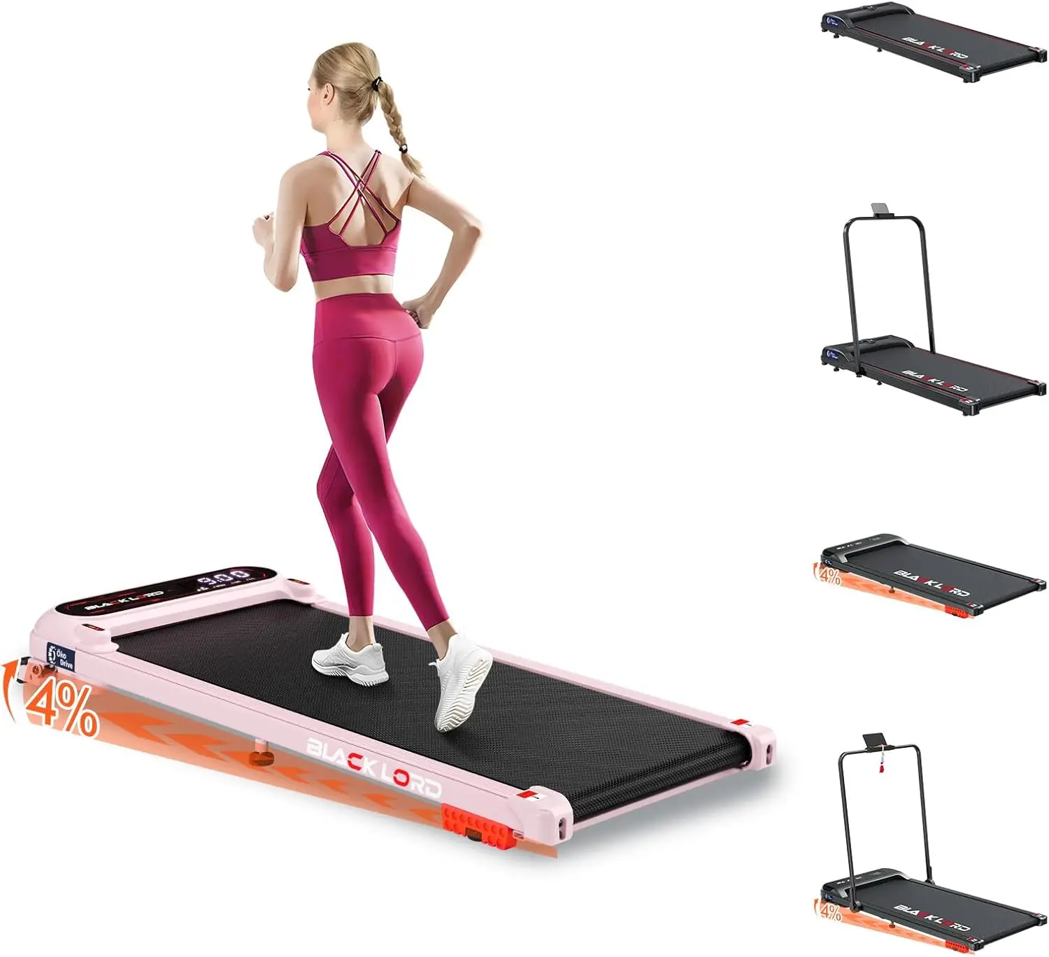 

Небольшое фитнес-оборудование для домашнего использования, плоская электрическая беговая дорожка, бесшумная, не требующая установки, складная, не требует установки.