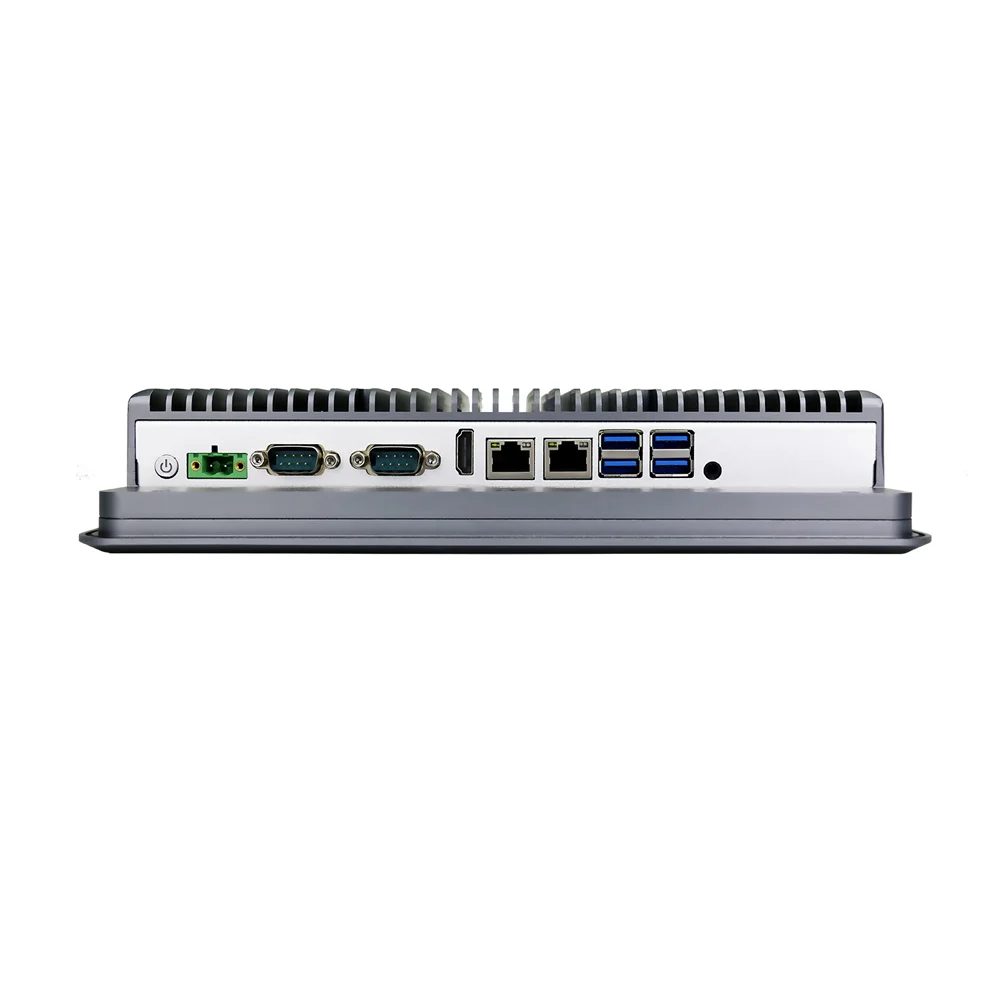 Tela táctil capacitivo do multi toque de HUNSN, PC industrial do painel frontal de IP65, I5 10310U,PX01,Windows 11/Linux, Ubuntu,2LAN, 10,1”