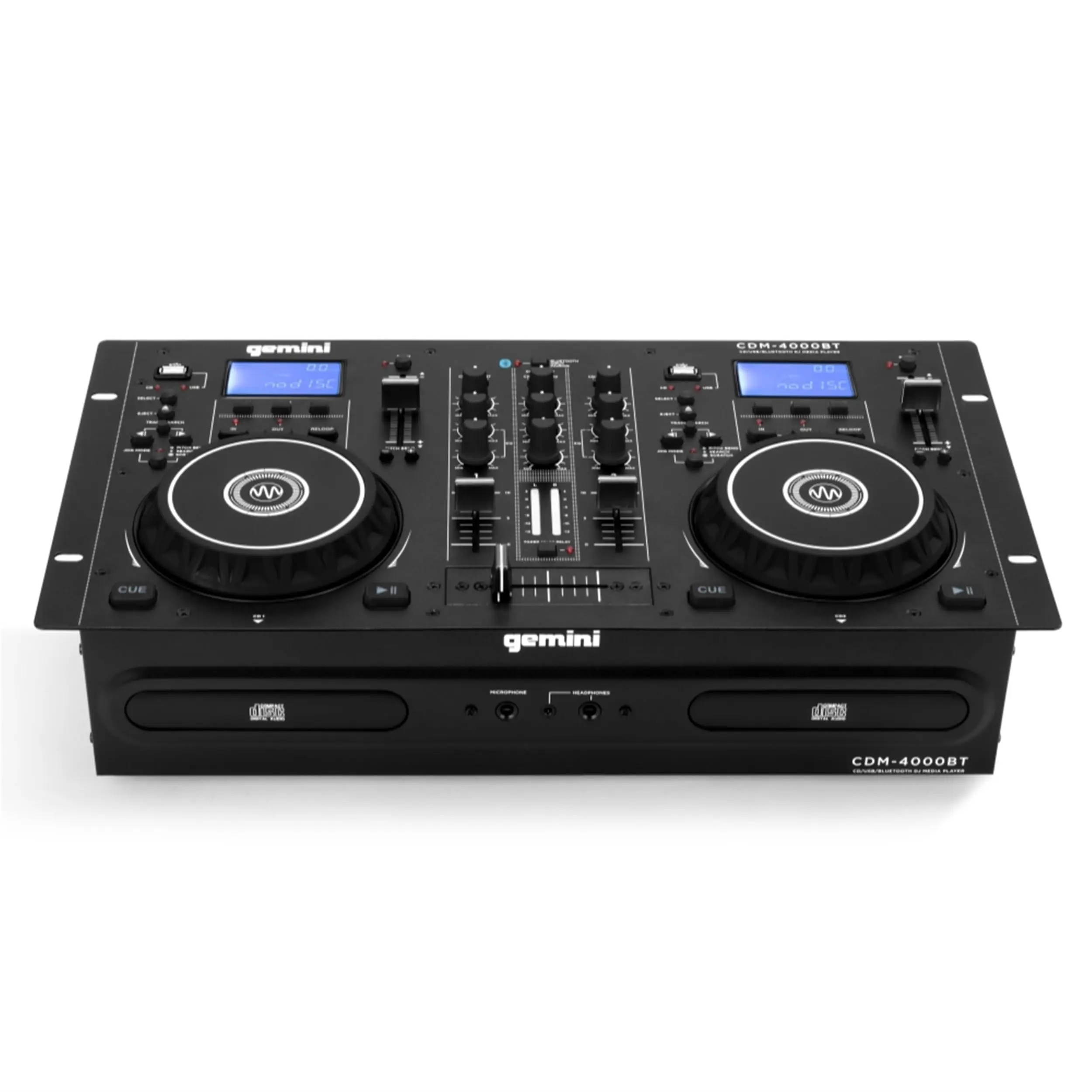 

Совершенно новый Gemini Sound CDM-4000BT все-в-одном DJ CD-плеер и миксер Combo с Bluetooth-идеально подходит для аспирации DJs, Dual CDUSB