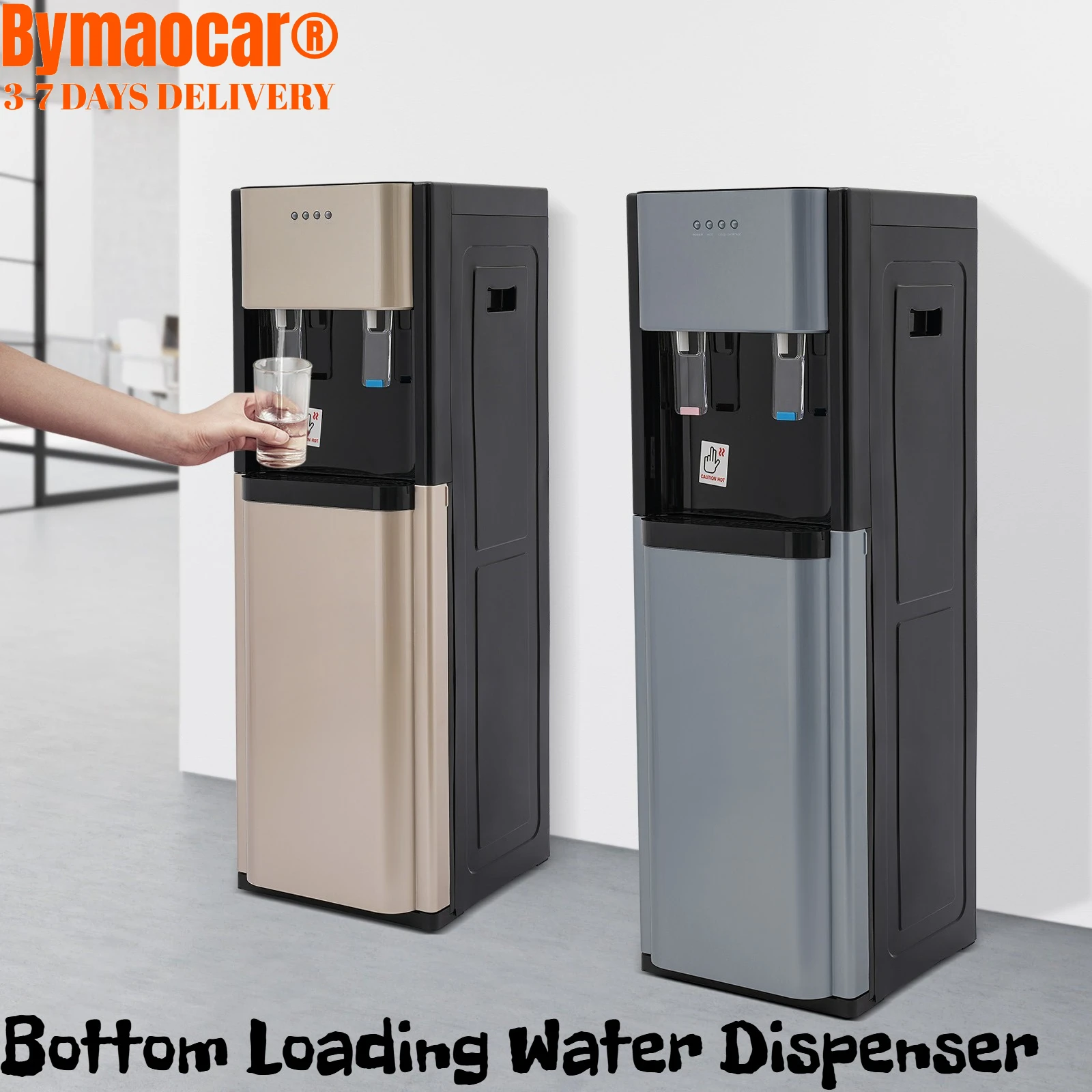 

Bottom Loading Water Dispenser 5-Gallon Stainless Steel Cooler & Heater, Dual Temperature with Heating and Cooling Functions