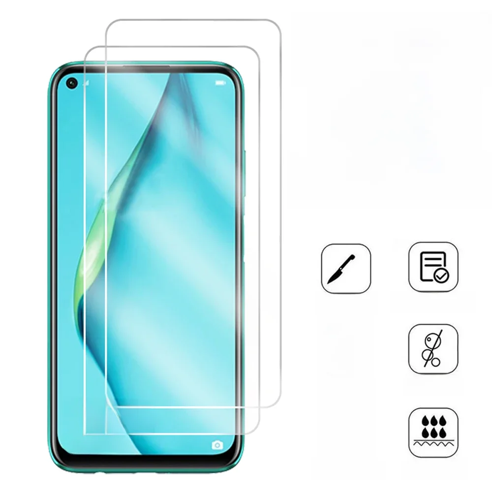 Película protetora de tela de vidro temperado para huawei p20 p30 pro p40 lite e p40 pro plus,