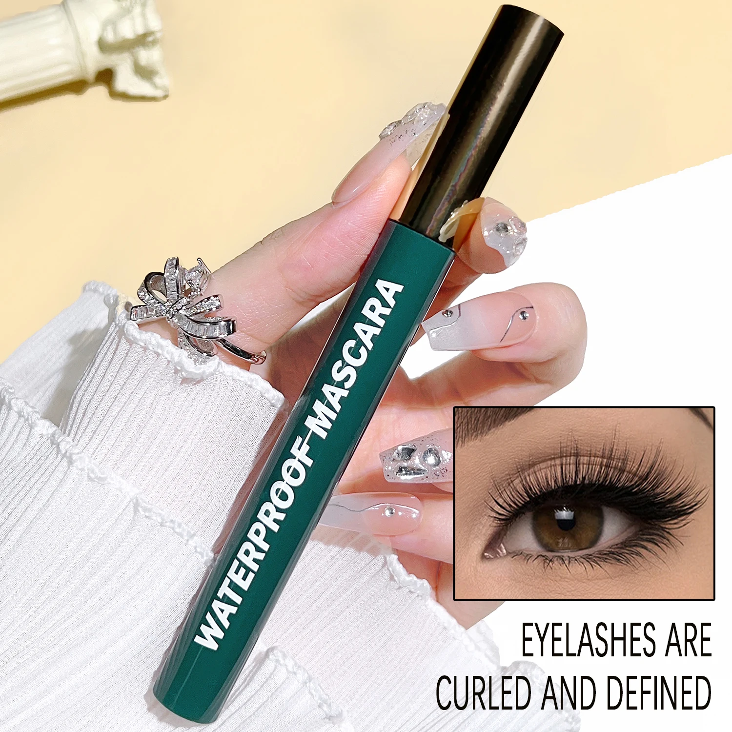 ماسكارا بيرج هوني مقاومة للماء، طويلة، مجعدة، وطرف الفرشاة لا يمزج وتجف بسرعة #3