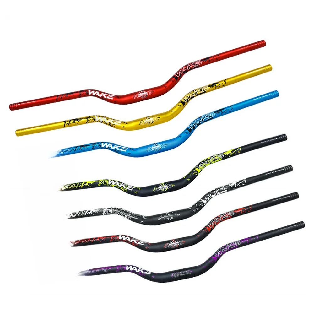 AliExpress NONE 31.8MM Mountain Bike Handlebar Aluminum Alloy Bicycle Riser Handlebar 55MM Rise 780MM Length Bicycle Bar with Matte Surface
