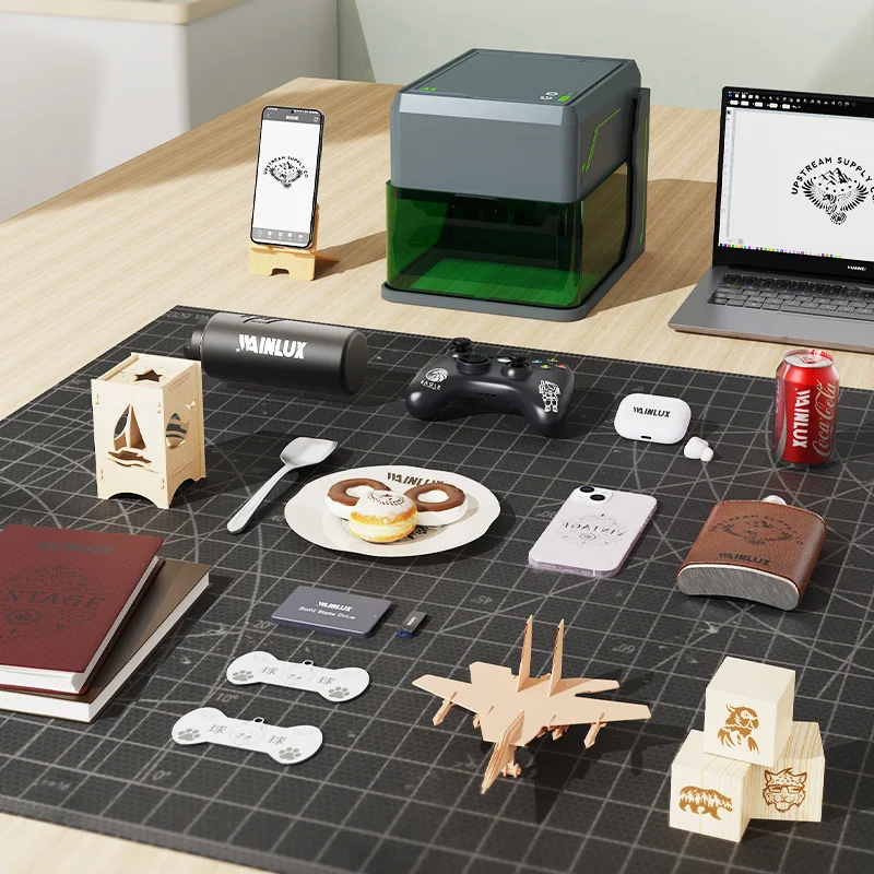 Incisore laser Carverall A1 Diodo 5W/10W e laser a infrarossi da 1W per macchina da taglio per incisione artigianale fai-da-te Doppia macchina laser