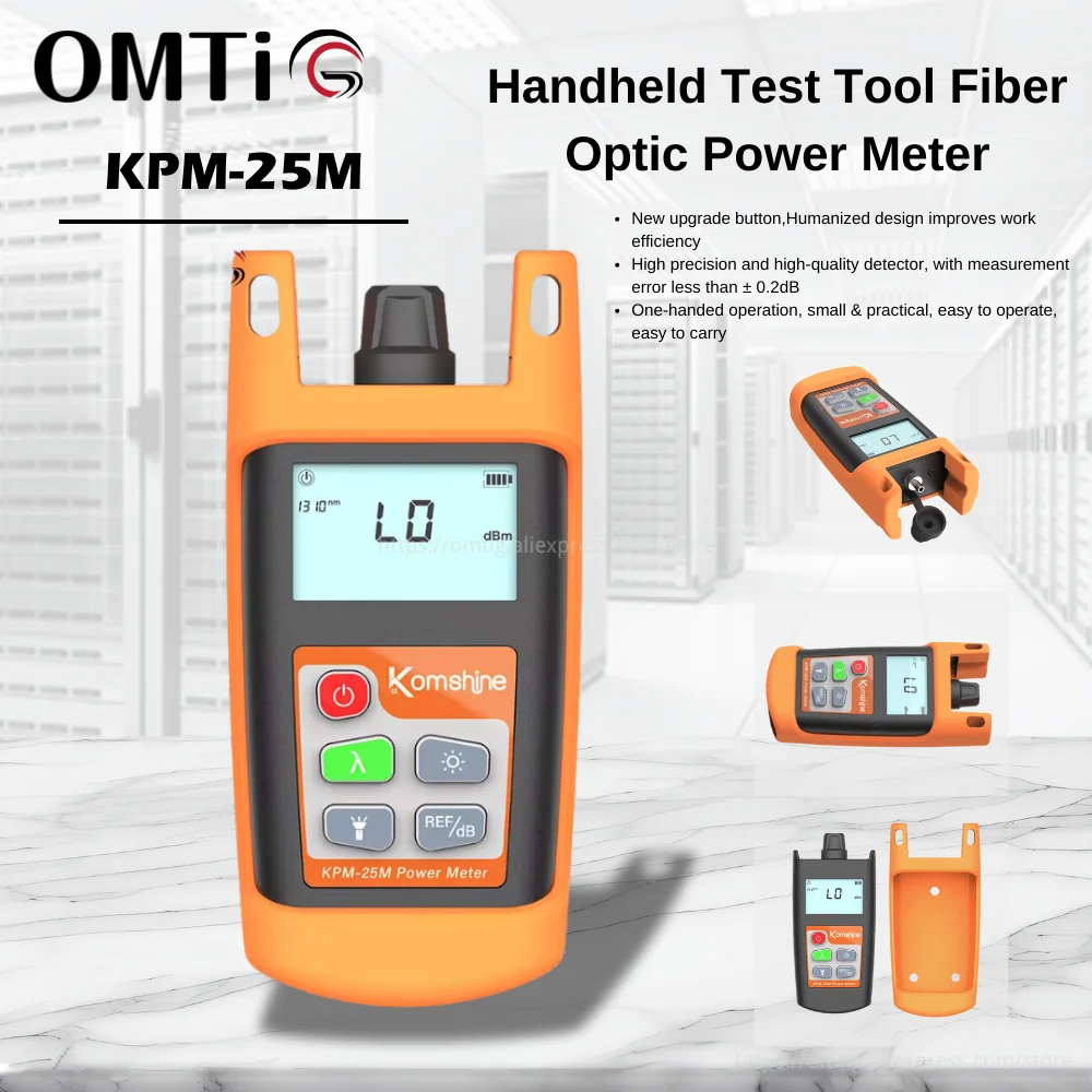 Used For Cable Loss Measurementkpm-25M Optical Handheld Test Tool Fiber Optic Power Meter KPM-25M OPM Tester