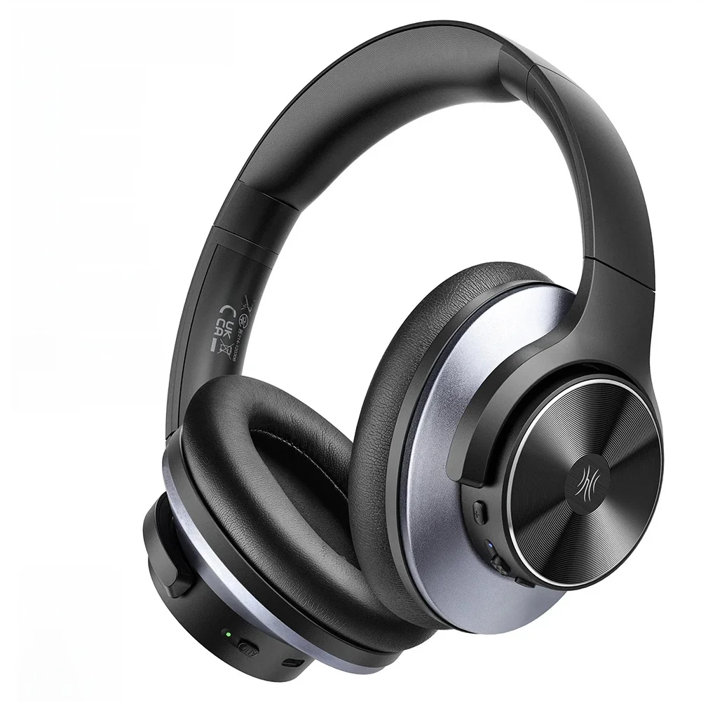 Oneodio A10 Bluetooth 5.4-hoofdtelefoon Hybride actieve ruisonderdrukking met Hi-Res audio Over-ear draadloze headset ANC met 5-microfoon - afbeelding 2
