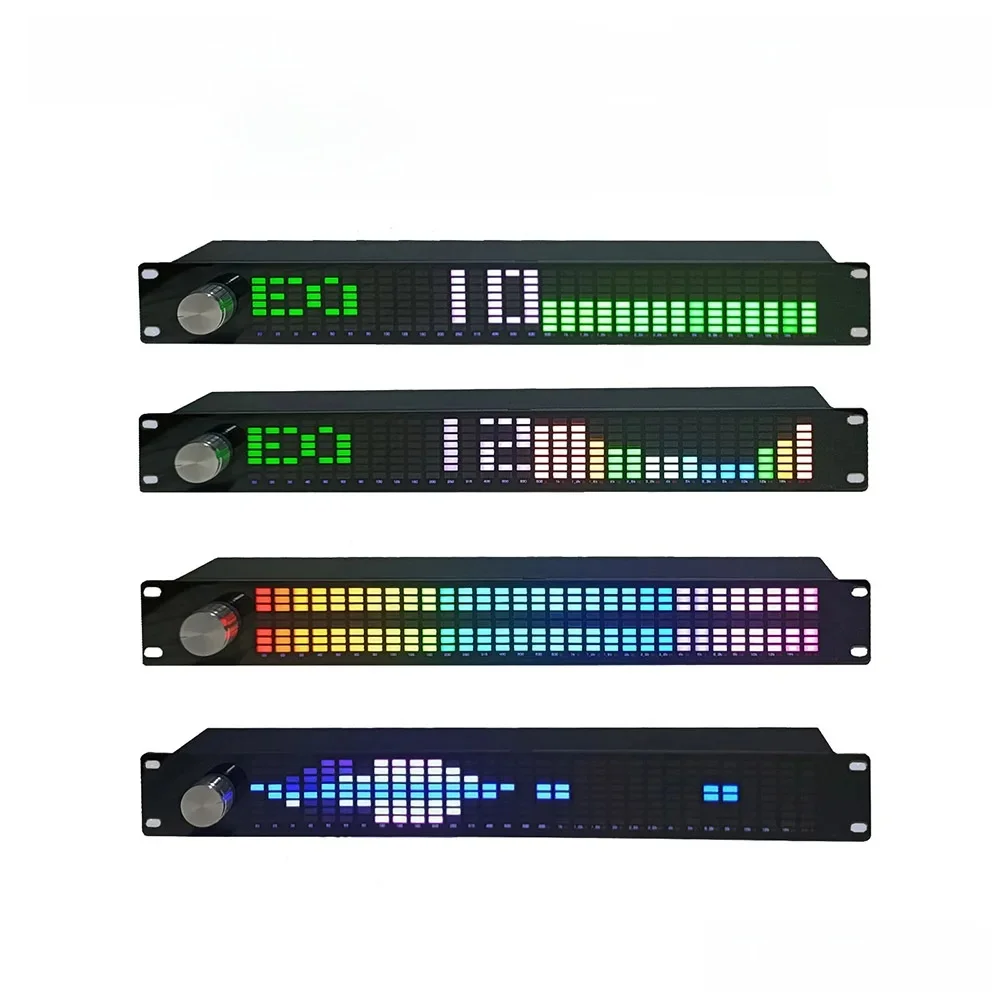 1.5U Spektrum muzyki Korektor cyfrowy Wyważarka EQ Wyświetlacz Odbiór Audio Wskaźnik poziomu LED Melodia Światło rytmiczne + Pilot zdalnego sterowania — zdjęcie 2