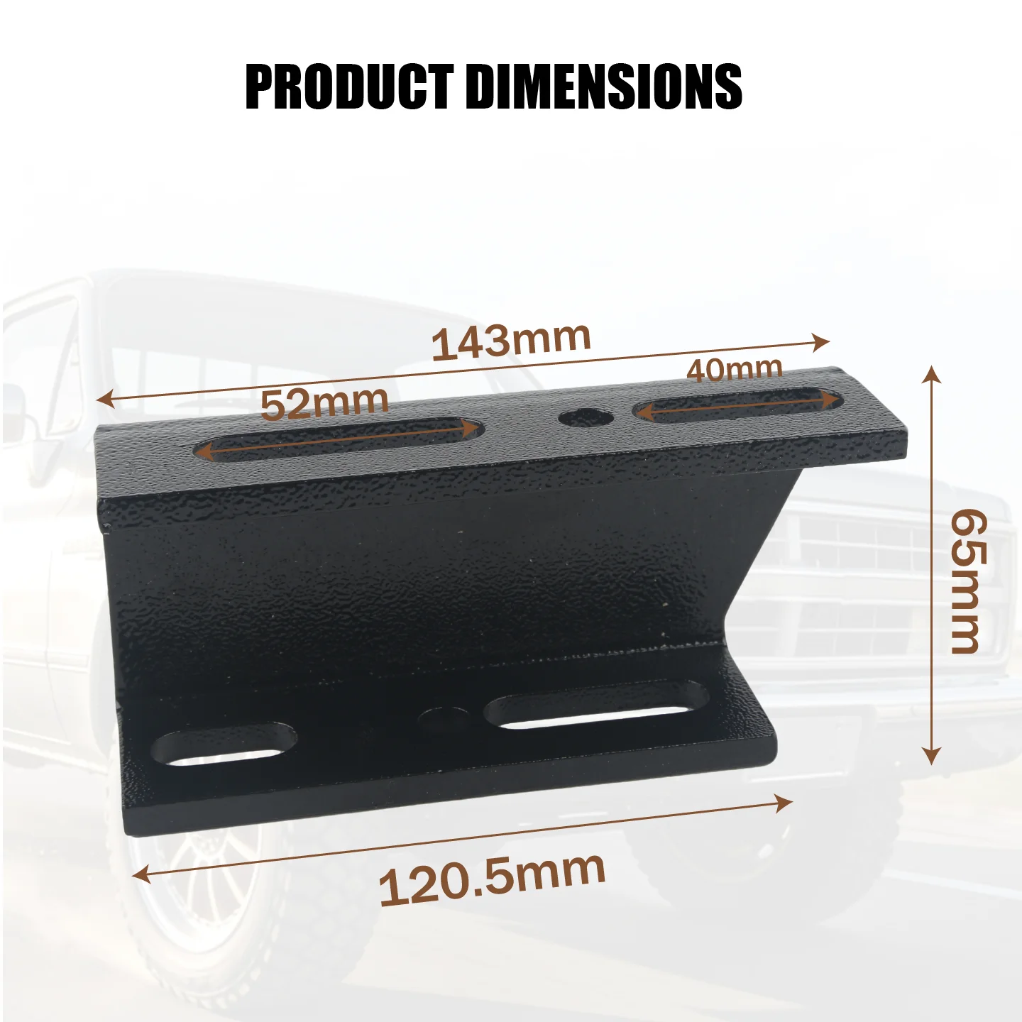 Black Steel Suspension Mounting Brackets Front Sway Bar Drop Brackets Compatible For 1967-1987 Chevy GMC C10 K10 Trucks