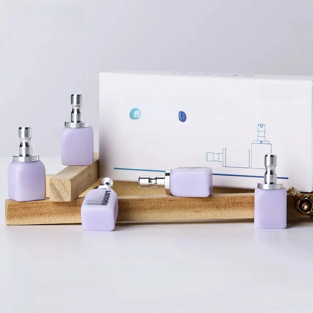 LODDEN 5 pièces blocs de disilicate de Lithium C14 matériel de laboratoire dentaire pour placage de couronne LT/MT/MO/HT Sirona Cerec Cubes en céramique de verre