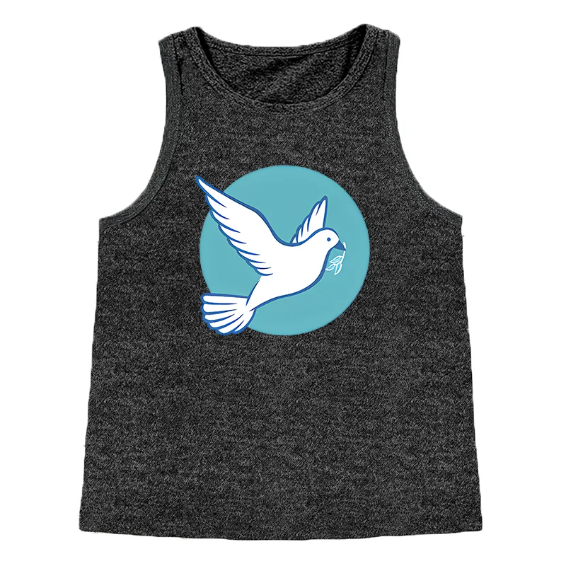 Peace Pigeon  Free To Fly Women's Safety Tank Top Loose O Neck Sleeveless Casual Tank Top Women's Clothing