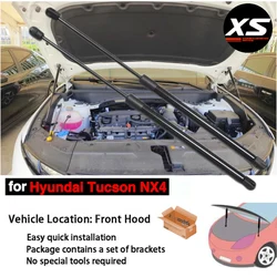 Front Hood Bonnet Struts For Hyundai Tucson NX4 2021-2025 Modify Lift Support Damper Shock Absorber Cylinder Piston Rods Verins