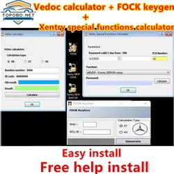 Revêt calculatrice de fonction spéciale DAS Xentry, Keygen et FDOK Veculator Keygen pour MB Star C3 C4 C5 C6 j2534, aide gratuite insta