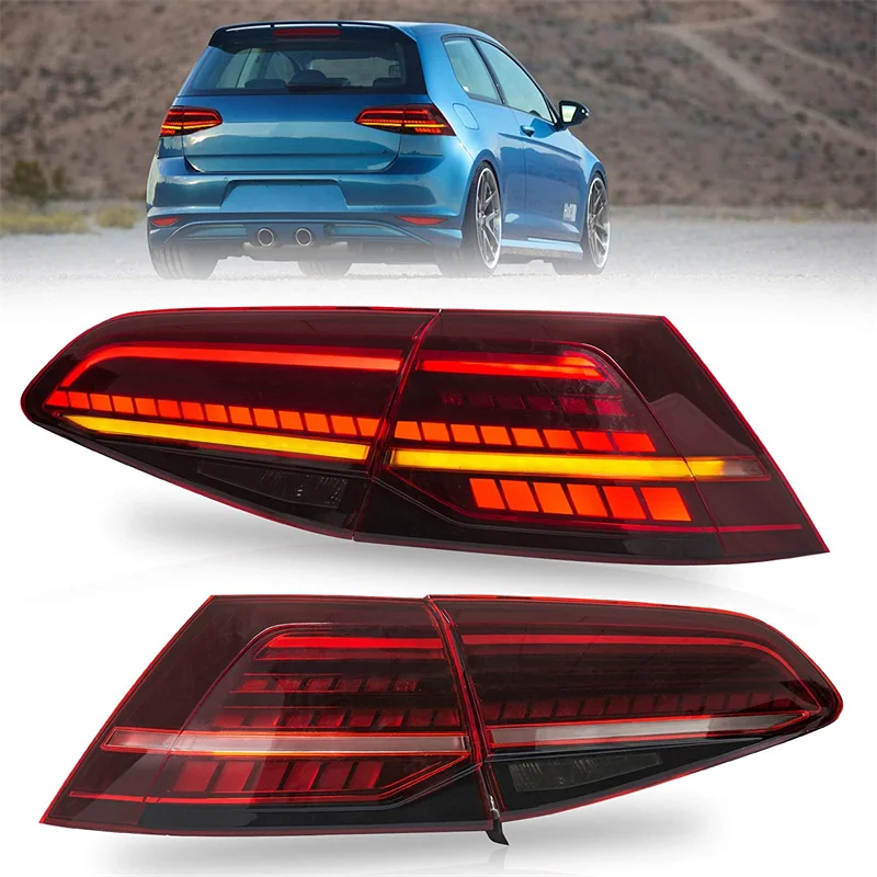 Automobile LED Tail Lamp Assembly For Volkswagen Golf 7 2014-2020 Dynamic Turn Signal Brake Reverse Parking Running Taillights