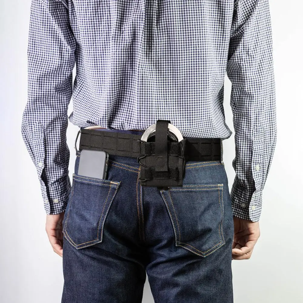 

Handcuff Case,1050D Nylon Handcuff Holder Bag with Elastic Rope for Carry on Various Molle Belts Vest Law Enforcement Officers